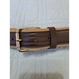 Target Men's 40" Brown Faux Leather and Fabric Belt